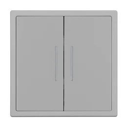 Фото #1 товара Механизм звонкового выключателя двухклавишный LED SWT-NOBE-MKR2-SFPL-L-IS (230V, 10A) (Arlight, Никель)