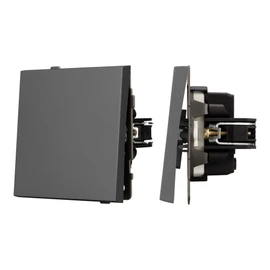 Фото #1 товара Механизм выключателя одноклавишный проходной SWT-TENDO-MKP1-SFPL-GR (230V, 10A) (Arlight, -)