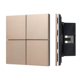 Фото #1 товара INTELLIGENT ARLIGHT Кнопочная панель KNX-304-23-IN Champagne (BUS, Frameless) (IARL, IP20 Металл, 2 года)