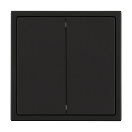 Фото #1 товара Механизм выключателя двухклавишный перекрёстный SWT-NOBE-MKX2-SFPL-BK (230V, 10A) (Arlight, Черный оникс)