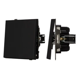 Фото #1 товара Механизм выключателя одноклавишный проходной SWT-TENDO-MKP1-SFPL-BK (230V, 10A) (Arlight, -)