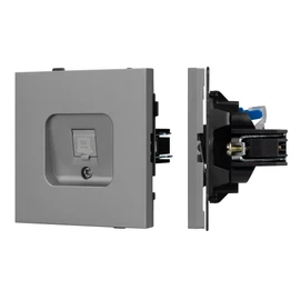 Фото #1 товара Механизм компьютерной розетки SCT-TENDO-MPC1-PL-GR (RJ-45, CAT6) (Arlight, -)