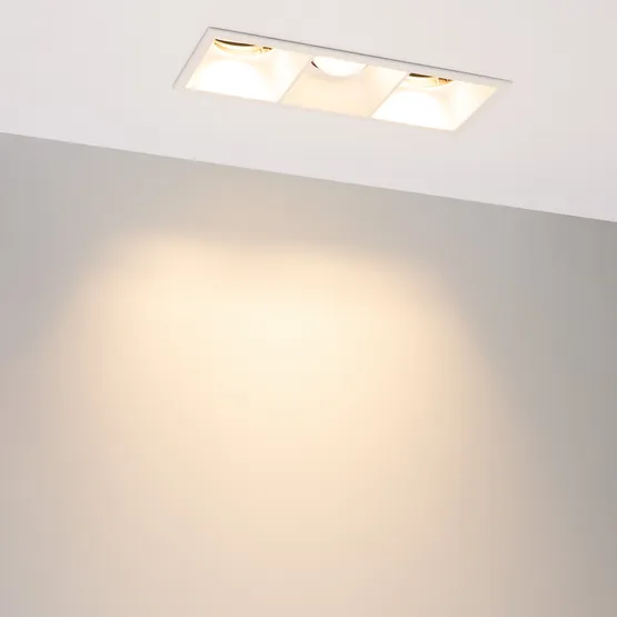 Фото #2 товара Светильник MS-FLOW-BUILT-S230x85-3x12W Warm3000 (WH, 38 deg, 230V) (Arlight, IP20 Металл, 5 лет)