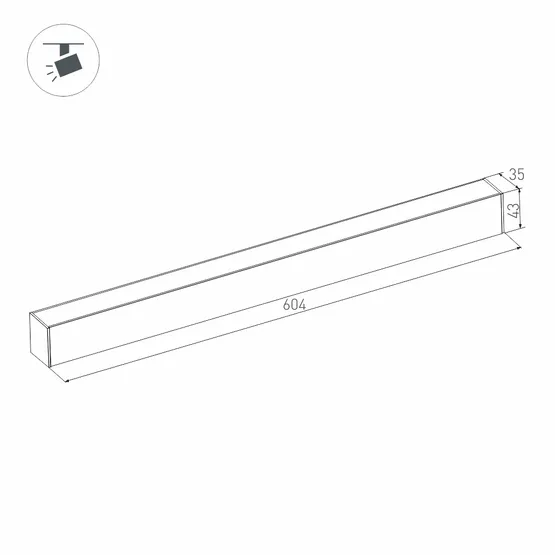 Фото #4 товара Светильник MAG-FLAT-45-L605-18W Warm3000 (WH, 100 deg, 24V) (Arlight, IP20 Металл, 3 года)