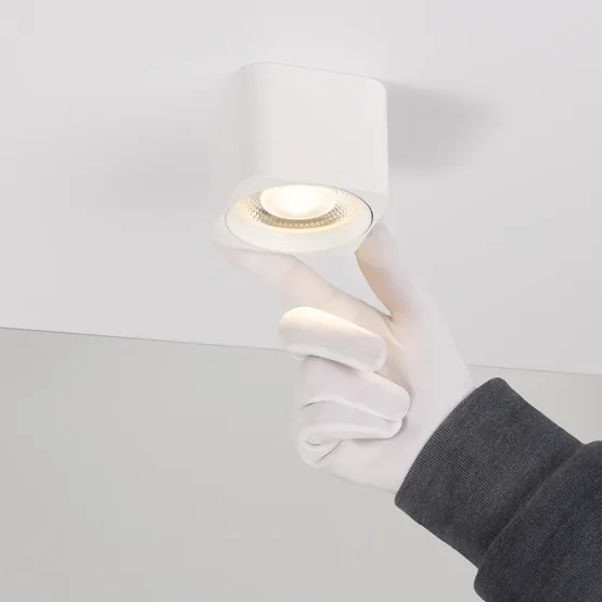 Фото #4 товара Светильник SP-DICE-S78x78-10W Warm3000 (WH, 24 deg, 230V) (Arlight, IP54 Металл, 5 лет)