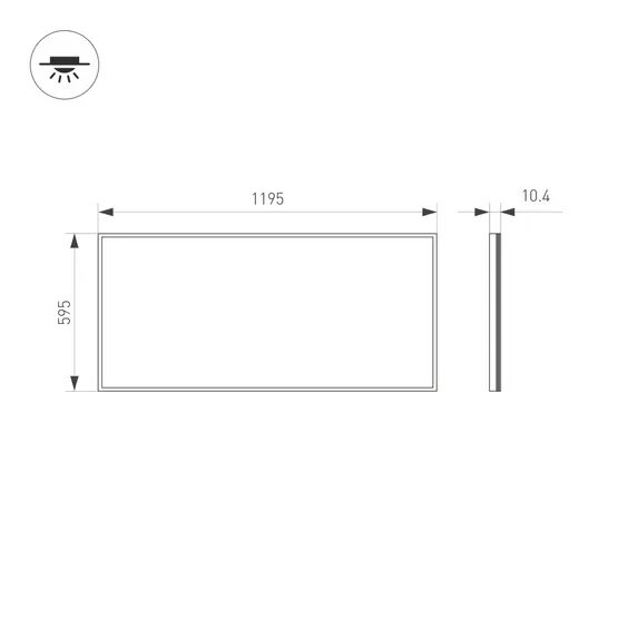 Фото #7 товара Панель IM-600x1200A-48W Warm White (Arlight, IP40 Металл, 3 года)