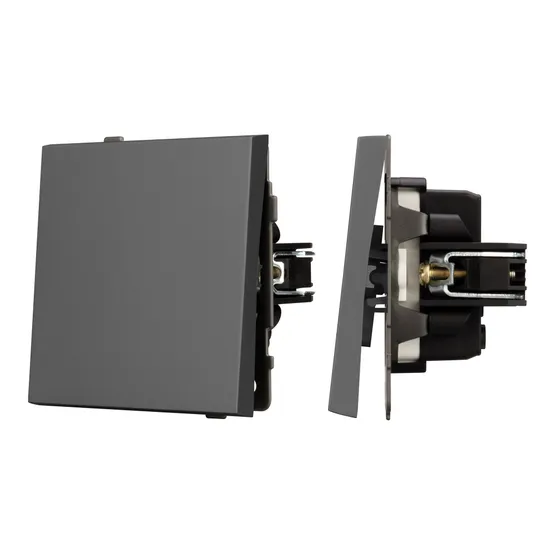 Фото #1 товара Механизм звонкового выключателя SWT-TENDO-MKR1-SFPL-GR (230V, 10A) (Arlight, -)