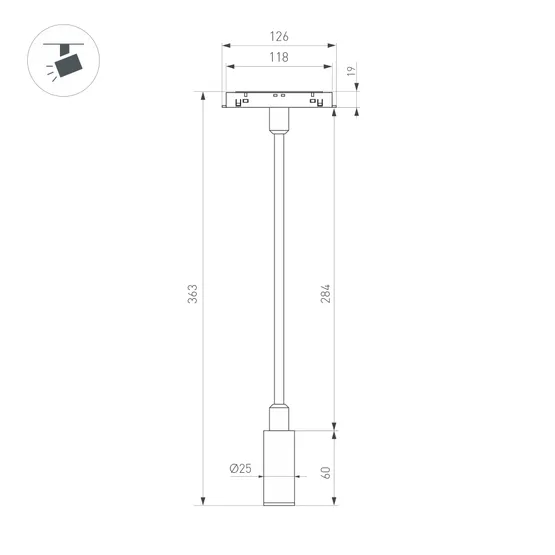 Фото #4 товара Светильник MAG-ORIENT-SPOT-FLEX-R25-3W Day4000 (BK, 24 deg, 48V) (Arlight, IP20 Металл, 5 лет)