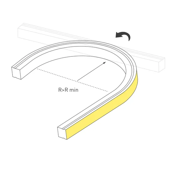 Фото #3 товара Светодиодная лента герметичная SPI MOONLIGHT-TOP-B84-13x12mm 24V RGB-PX7 (18 W/m, IP67, 5m, wire x2) (Arlight, Силикон)