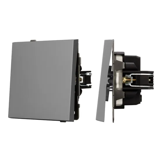 Фото #1 товара Механизм выключателя одноклавишный проходной SWT-TENDO-MKP1-PL-GR (230V, 10A) (Arlight, -)