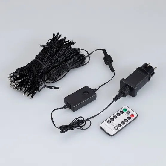 Фото #2 товара Светодиодная гирлянда Нить Смарт ARD-MOOD-CLASSIC-10000-BLACK-100LED White (230V, 3W, Tuya Wi-Fi) (Ardecoled, IP65)