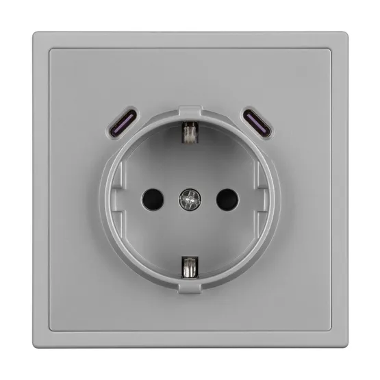 Фото #3 товара Механизм розетки с USB зарядкой SCT-NOBE-MUCC-SFPL-IS (230V, 16A) (Arlight, -)