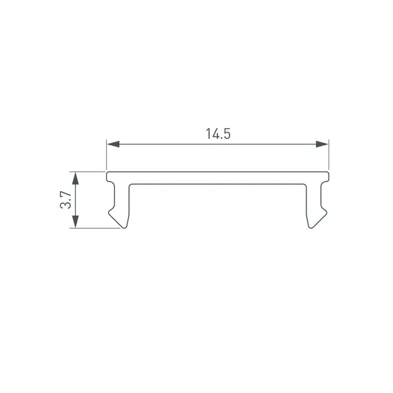 Фото #2 товара Экран SL-KANT-H18-2000 FLAT OPAL (Arlight, Пластик)