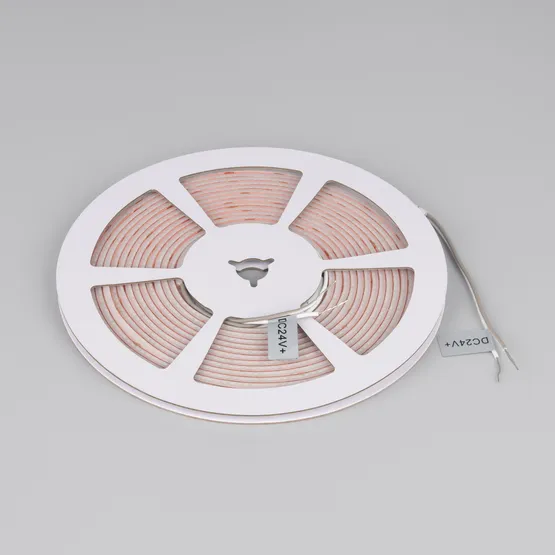 Фото #2 товара Светодиодная лента герметичная MICROLED-SEW-M320-3mm 24V Warm2400 (6 W/m, IP65, 5m) (Arlight, CRI>90)