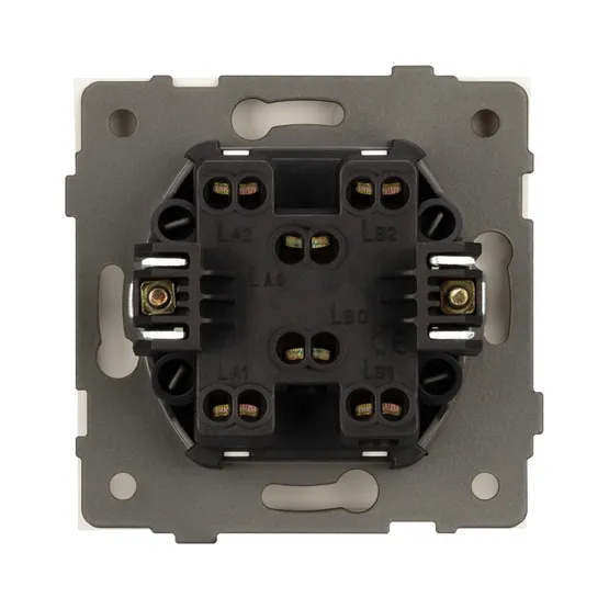 Фото #2 товара Механизм выключателя одноклавишный перекрёстный SWT-TENDO-MKX1-SFPL-GD (230V, 10A) (Arlight, -)