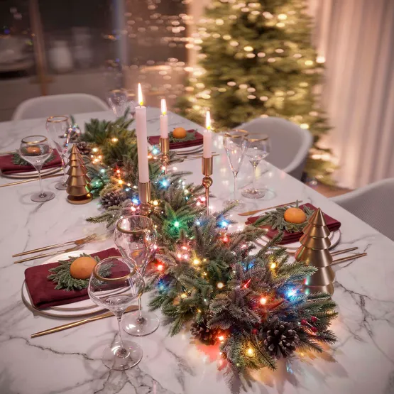Фото #2 товара Светодиодная гирлянда ARD-DEW-HOME-2000-CLEAR-20LED-STD RGB (1.5V, Battery Pack, Cork) (Ardecoled, IP20)