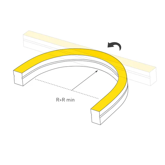 Фото #5 товара Светодиодная лента герметичная MOONLIGHT-SIDE-A140-12x24mm 24V Warm3000 (9.6 W/m, IP68, 5m, wire x2) (Arlight, Вывод прямой, 3 года)