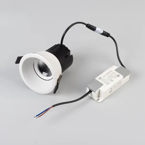 Фото #6 товара Светильник MS-FLOW-BUILT-R85-6W Day4000 (WH, 55 deg, 230V) (Arlight, IP20 Металл, 5 лет)