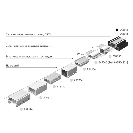 Фото #5 товара Профиль ARH-WIDE-F-H10-2000 ANOD (Arlight, Алюминий)