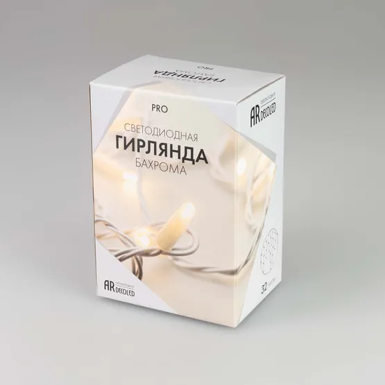 Фото #5 товара Светодиодная гирлянда ARD-EDGE-PRO-4000x600-WHITE-128LED-MILK-FLASH White (230V, 8W) (Ardecoled, IP65)