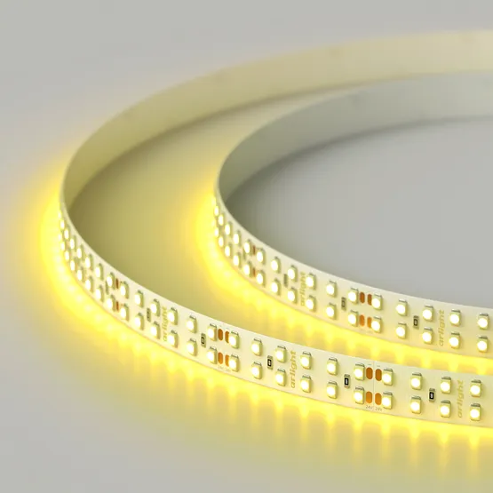 Фото #4 товара Светодиодная лента RT 2-5000 24V Yellow 2x2 (3528, 1200 LED, LUX) (Arlight, 19.2 Вт/м, IP20)