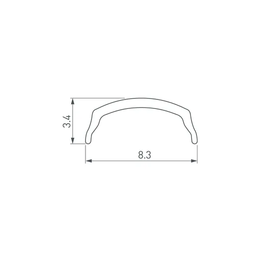 Фото #2 товара Экран ARH-BENT-W11-2000 Frost (Arlight, Пластик)