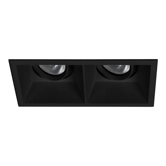 Фото #1 товара Светильник MS-FLOW-BUILT-S157x85-2x6W Warm3000 (BK, 55 deg, 230V) (Arlight, IP20 Металл, 5 лет)