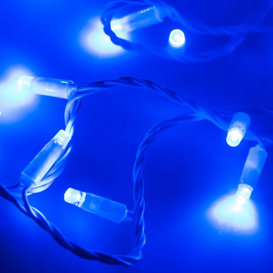 Фото #1 товара Светодиодная гирлянда ARD-STRING-CLASSIC-10000-WHITE-100LED-FLASH BLUE (230V, 7W) (Ardecoled, IP65)