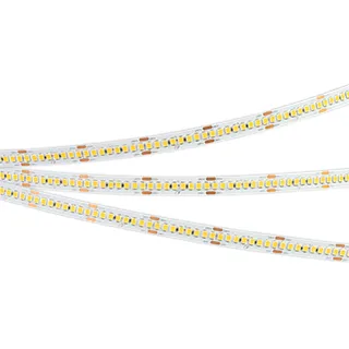 Фото товара Светодиодная лента RT-A240-10mm 24V Warm3500 (22 W/m, IP20, 5m) (Arlight, высок.эфф.150 лм/Вт)