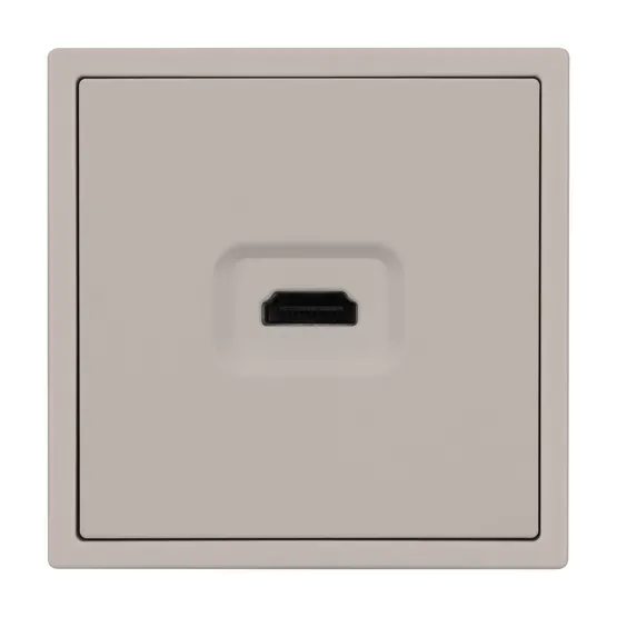 Фото #2 товара Механизм HDMI розетки SCT-NOBE-MHD1-SFPL-CA (Arlight, Кашемир)