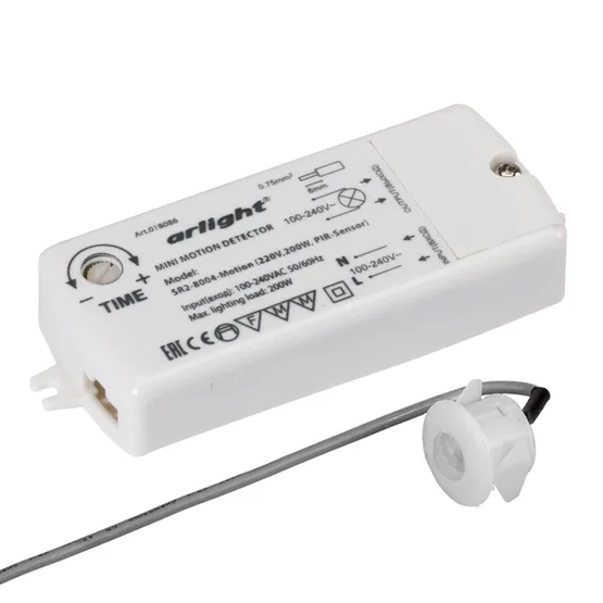 Фото товара Датчик SR2-Motion (220V, 500W, PIR-Sensor) (Arlight, -)