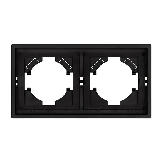 Фото #3 товара Рамка пластиковая FRM-TENDO-SFPL-2-BK (Arlight, -)