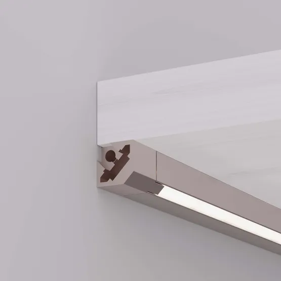 Фото #6 товара Профиль c экраном SL-KANT-H10-SQUARE-2000 CHAMPAGNE GOLD (Arlight, Алюминий+пластик)