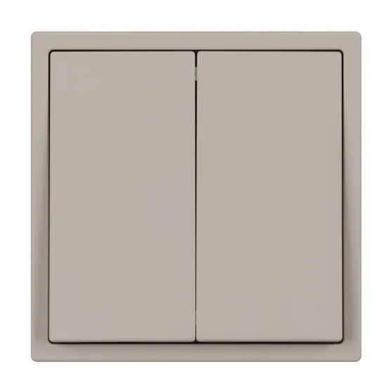 Фото #4 товара Механизм выключателя двухклавишный перекрёстный SWT-NOBE-MKX2-SFPL-CA (230V, 10A) (Arlight, Кашемир)