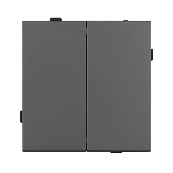 Фото #3 товара Механизм выключателя двухклавишный проходной SWT-TENDO-MKP2-SFPL-GR (230V, 10A) (Arlight, -)