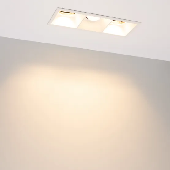 Фото #6 товара Светильник MS-FLOW-BUILT-S230x85-3x12W Warm3000 (WH, 55 deg, 230V) (Arlight, IP20 Металл, 5 лет)