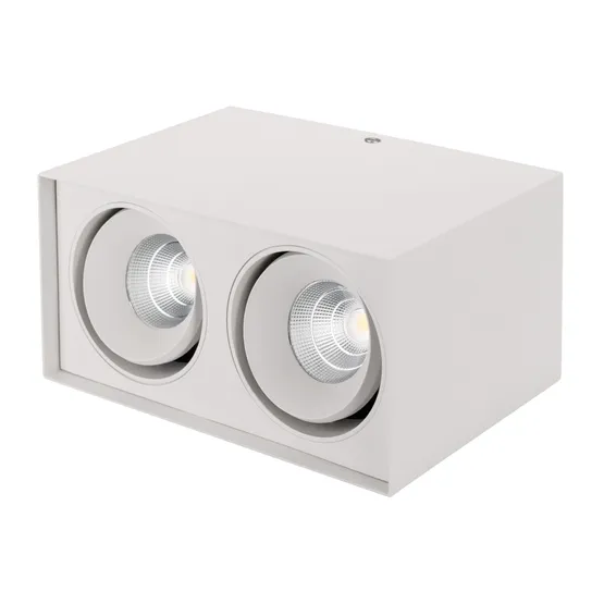 Фото #2 товара Светильник SP-CUBUS-S100x200-2x11W Warm3000 (WH, 40 deg, 230V) (Arlight, IP20 Металл, 3 года)