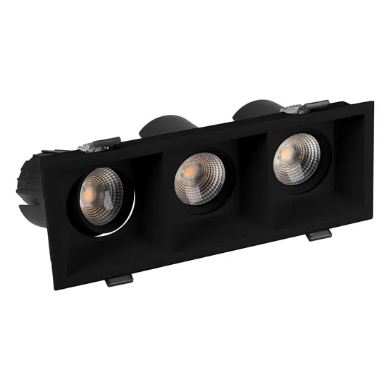 Фото #3 товара Светильник MS-FLOW-BUILT-S230x85-3x12W Day4000 (BK, 55 deg, 230V) (Arlight, IP20 Металл, 5 лет)