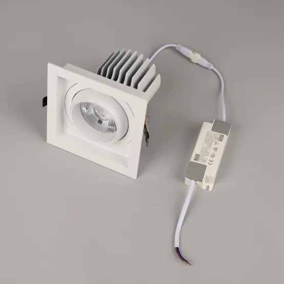 Фото #3 товара Светильник MS-VORTEX-BUILT-S140x140-30W Day4000 (WH-WH, 17 deg, 230V) (Arlight, IP20 Металл, 5 лет)