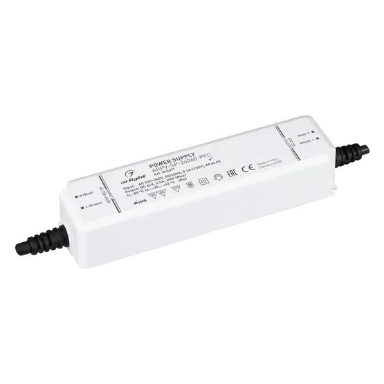 Фото #1 товара Блок питания ARPV-SP-24060-PFC (24V, 2.5A, 60W) (Arlight, IP67 Пластик, 5 лет)