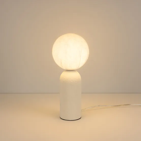 Фото #2 товара Светильник SP-SILKA-TAB-R150-6W Warm2700 (WH, 330 deg, 230V, TOUCH-DIM) (Arlight, IP20 Натуральный шелк, 3 года)