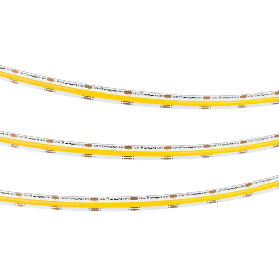 Фото #3 товара Светодиодная лента COB-X560-10mm 24V Warm3000 (5-15 W/m, IP20, 5m) (Arlight, -)