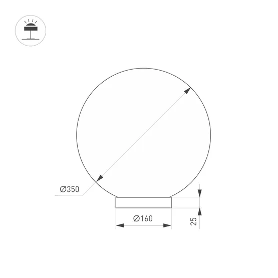 Фото #5 товара Светильник SP-SILKA-TAB-R350-11W Warm2700 (WH, 330 deg, TOUCH-DIM) (Arlight, IP20 Натуральный шелк, 3 года)