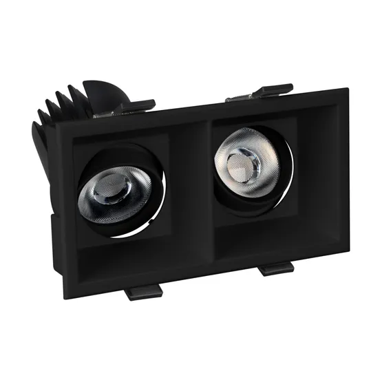 Фото #6 товара Светильник MS-FLOW-BUILT-S157x85-2x6W Warm3000 (BK, 55 deg, 230V) (Arlight, IP20 Металл, 5 лет)