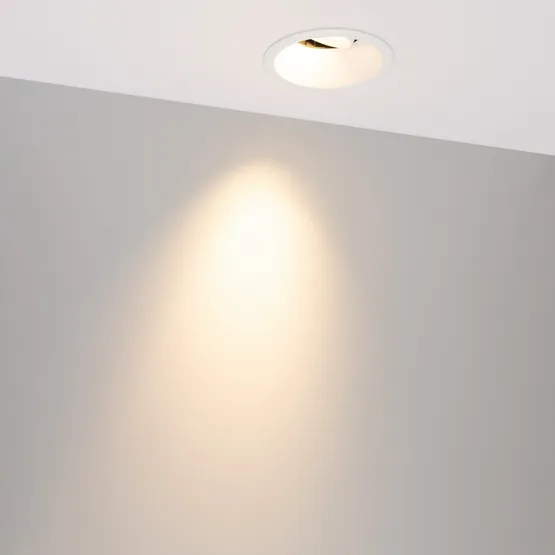 Фото #2 товара Светильник MS-FLOW-BUILT-R85-12W Warm3000 (WH, 15 deg, 230V) (Arlight, IP20 Металл, 5 лет)