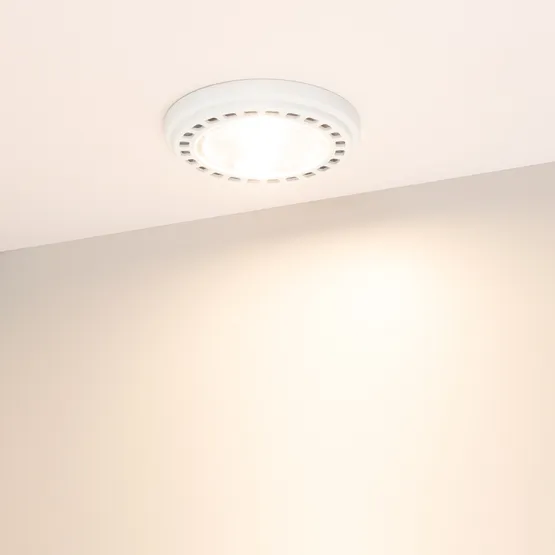 Фото #3 товара Лампа AR111-UNIT-GU10-15W-DIM Warm3000 (WH, 24 deg, 230V) (Arlight, Металл)