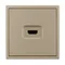 Минифото #4 товара Механизм HDMI розетки SCT-NOBE-MHD1-SFPL-GD (Arlight, Золотой песок)