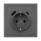 Минифото #3 товара Механизм розетки с USB зарядкой SCT-NOBE-MUAC-SFPL-GR (230V, 16A) (Arlight, Серый базальт)